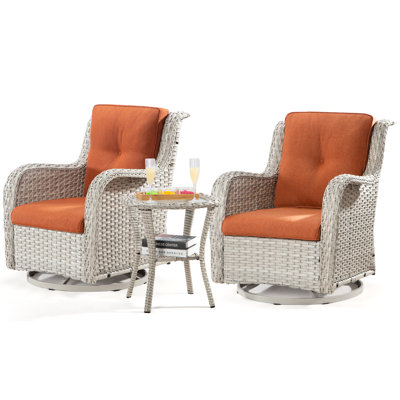 Isella 2 - Person Patio Conversation Set with Cushions