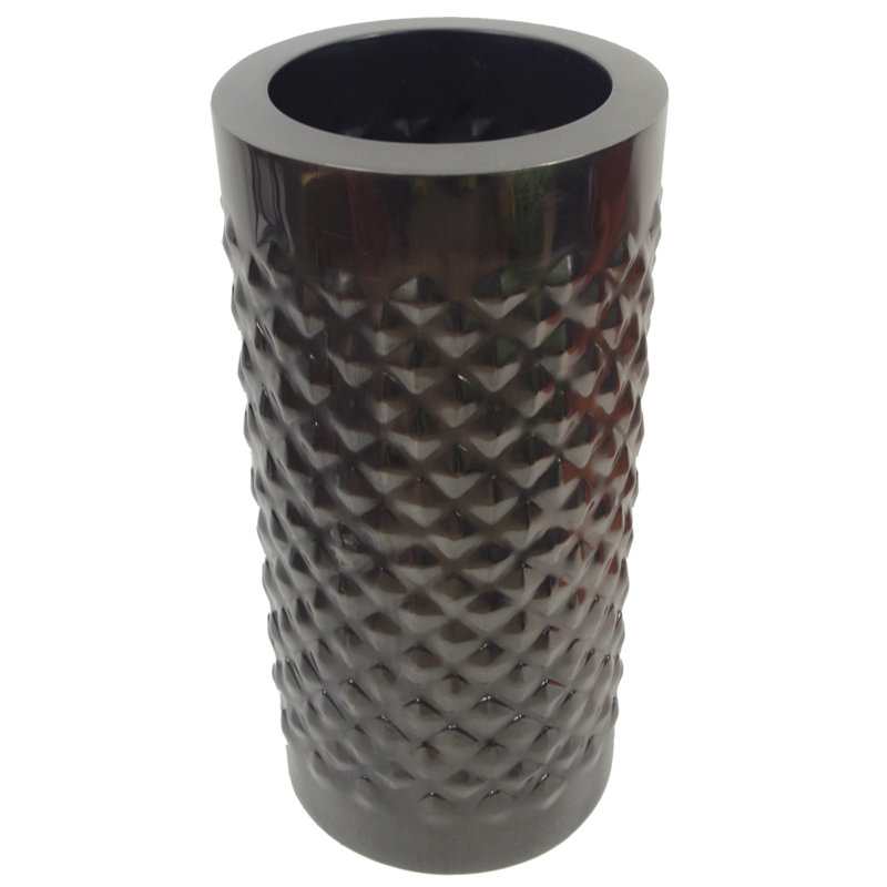 Fenwick Handmade Metal Table Vase, Black