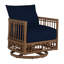 Newport Swivel Patio Chair with Cushions-83260303-83260321