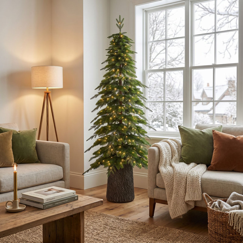 Sapin de Noël alpin mince - 7,5 pi