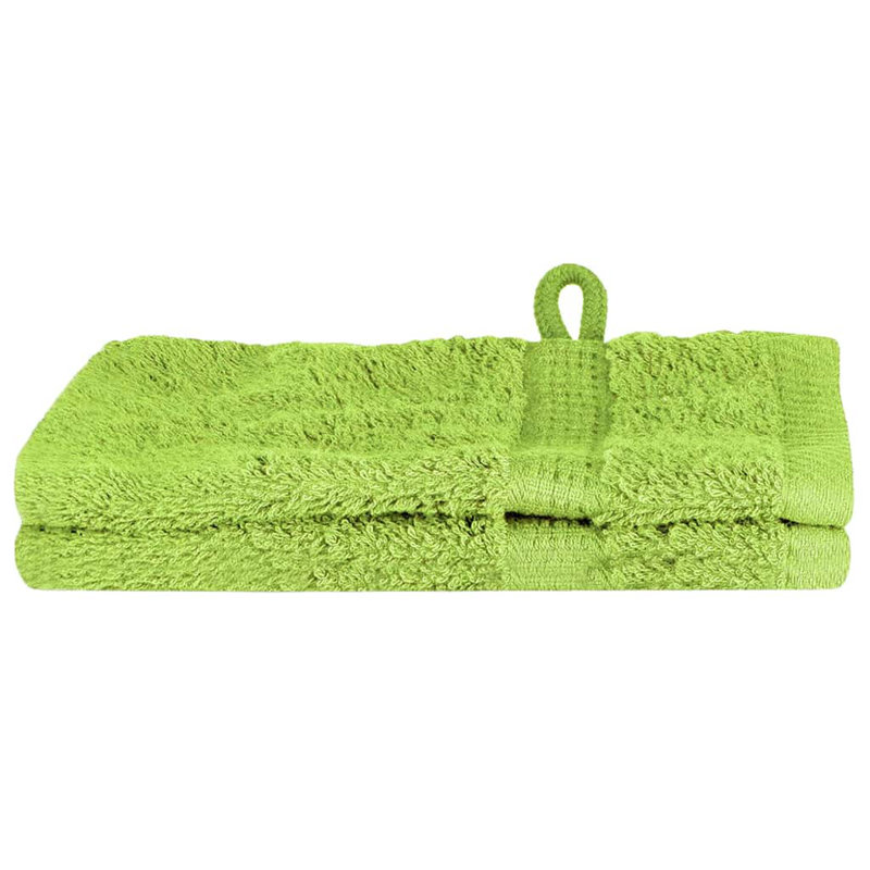  Washcloths 2 Pcs Cotton, Apple Green