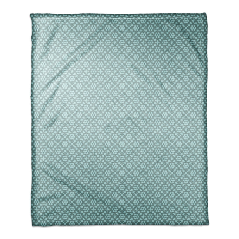Hand Woven Throw Blanket, Blue