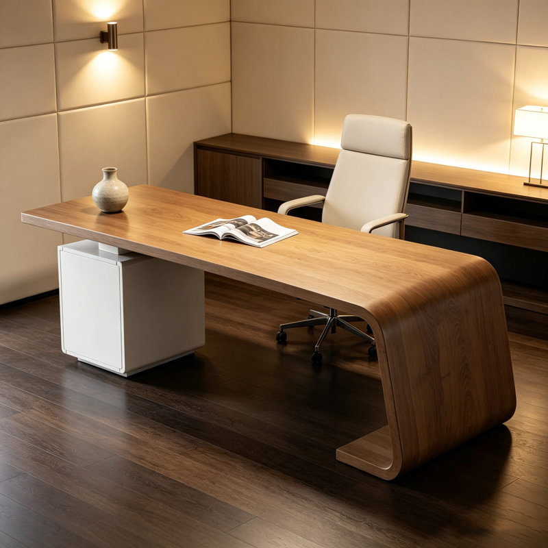 Table de bureau 94,49 po Modern, H 29,53 po x l 94,49 po x P 31,5 po