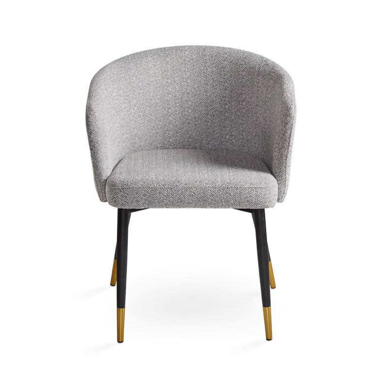 Fauteuil en tissu non fini Mudi, Gris