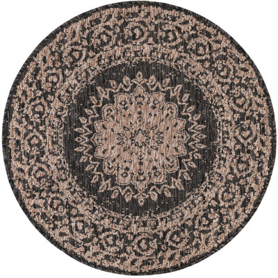 Contemporary Hintz Runner Rug Black Color