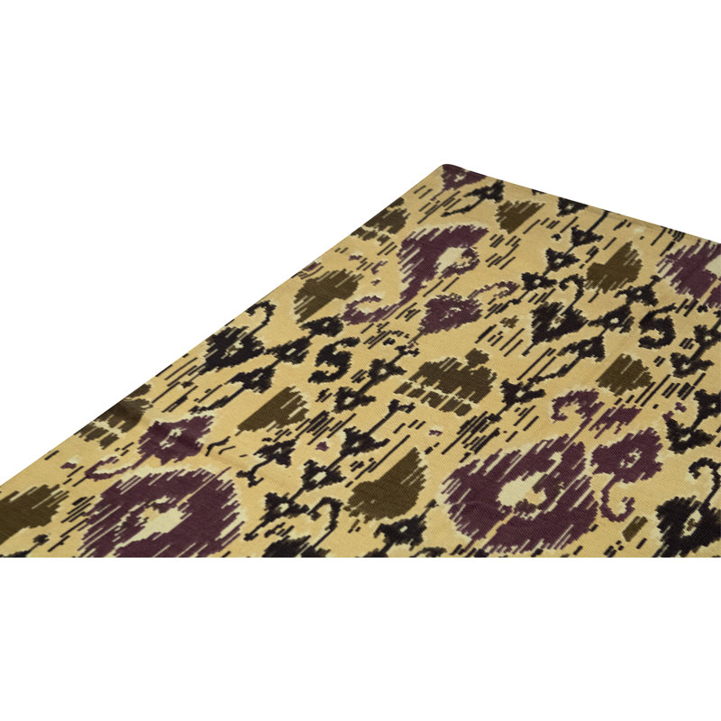 Tapis ivoire et multicolore de haute qualité noué à la main