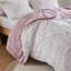 Ensemble de 2 mini édredons en fausse fourrure à poils longs pour lit simple / simple TG rose / blanc-117539032-117539034