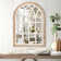 Distressed Solid Wood Arch Mirror
