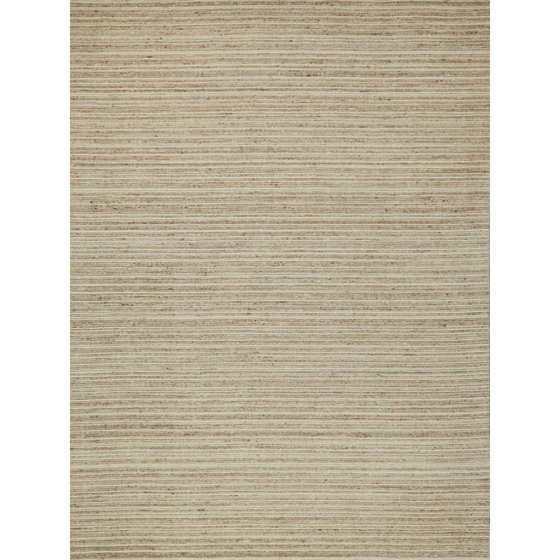 Elko Handmade Hand Loomed Beige Area Rug, Rectangle 2' x 3'