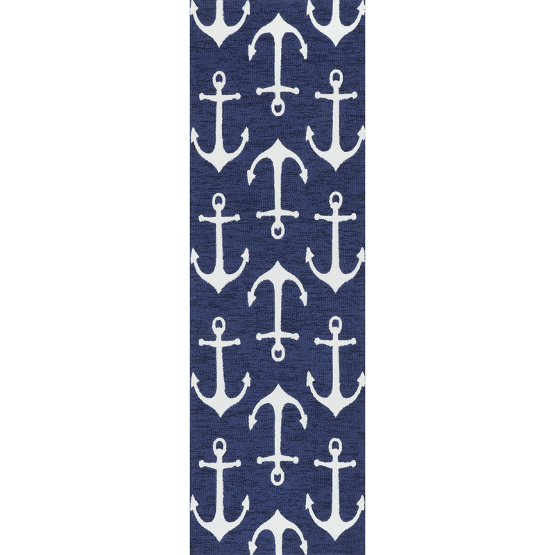 Powellsville Geometric Indoor / Outdoor Rug, Runner 2'6" x 8'