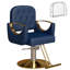 Fauteuil de barbier sur 360 degrés avec roulettes pivotantes et pivotantes, capacité de fauteuil de coiffure hydraulique jusqu'à 330 lb, équipement de spa tout usage, bleu-613090560