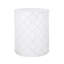 Table d'appoint antique en béton blanc avec corde nautique - 15,03 po x 17,72 po prête à être utilisée