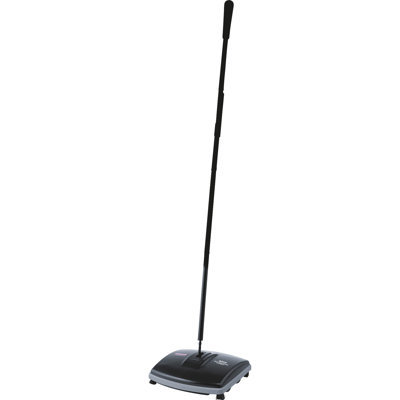 Dual-Action Floor/Carpet  Sweeper, Gray