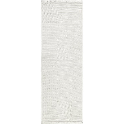 Tapis géométrique pour salle à manger Makena