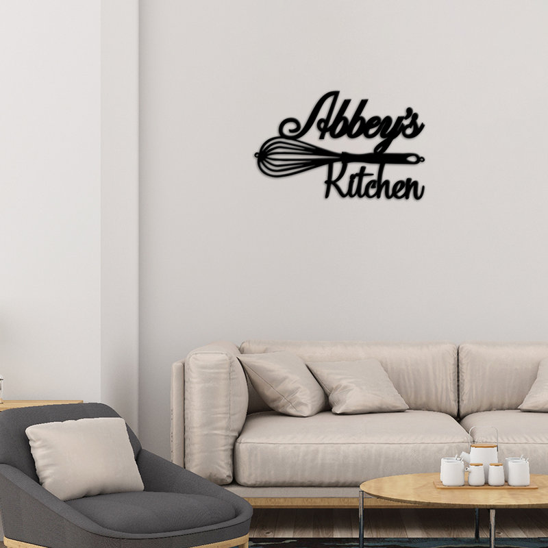 Brooklenn Water Resistant Steel Text & Numbers Wall Decor