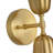 2-Light Dimmable Up and Down Cone Armed Sconce 