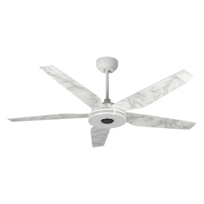 Elira Indoor/Outdoor Smart Ceiling Fan, Dimmable LED Light Kit & Remote Control, Works with Google Assistant, Amazon Alexa, and Siri Shortcuts.
