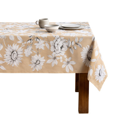 Maison d' Hermine Table Cloth Rectangle Table 100% Cotton 60 x 120 Inches Fall Tablecloth Reusable Everyday Use for Thanksgiving Christmas Decorations Dining Farmhouse Party (Pretty Autumn)