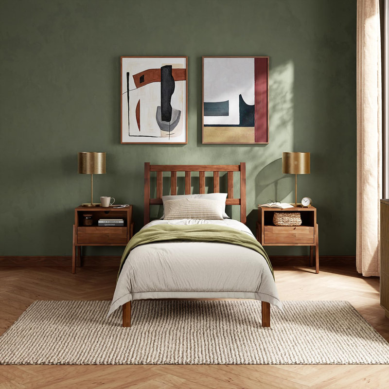 Josse Ted Bed, Walnut, Full