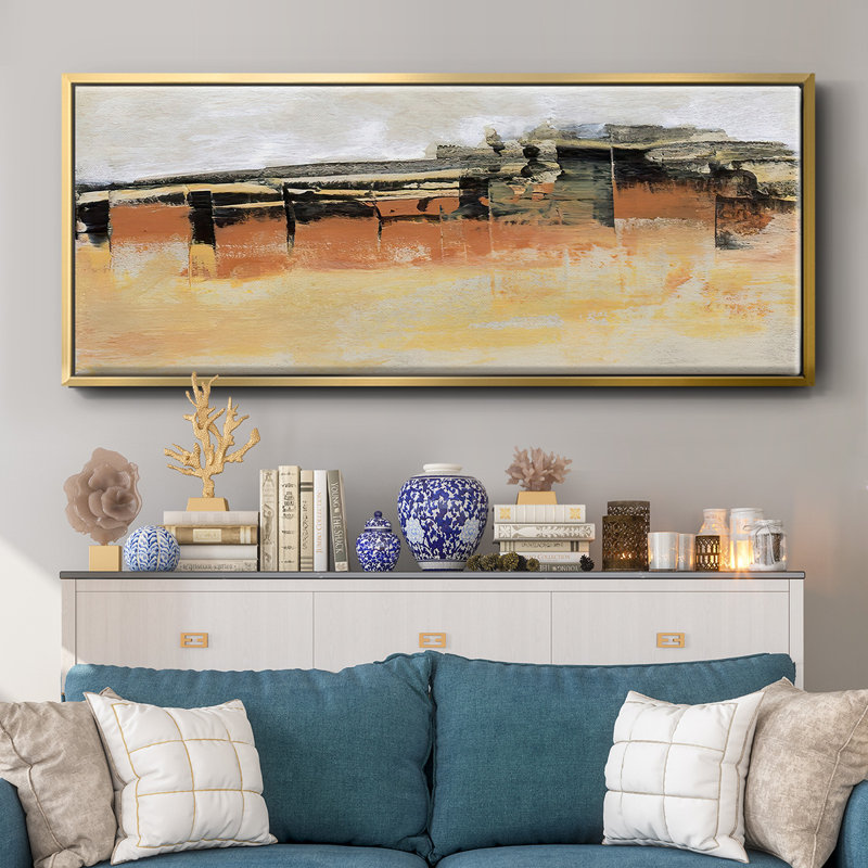 Bridges Ochre II - Framed Canvas