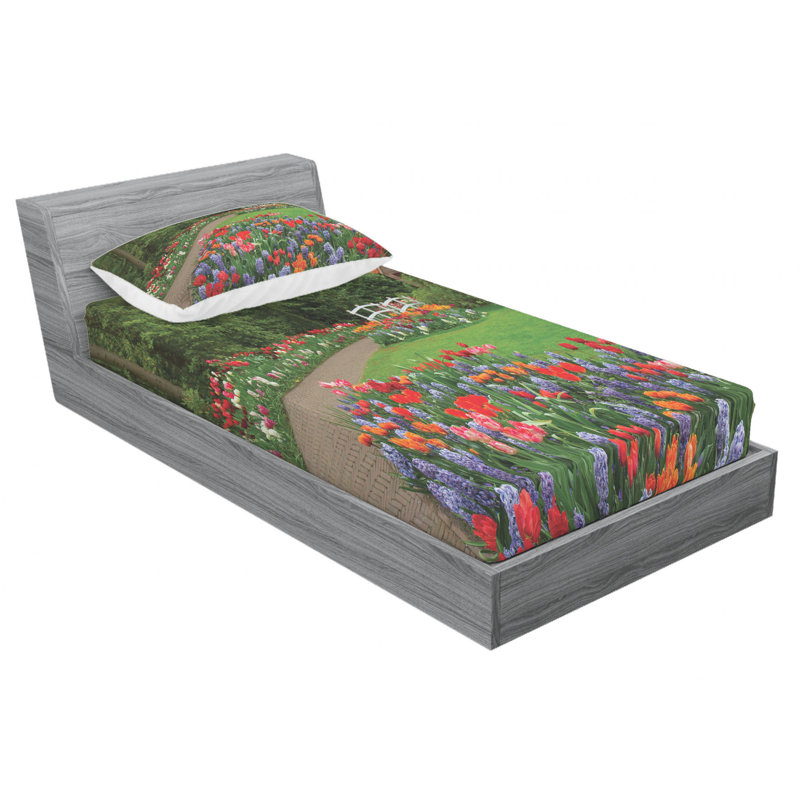 Microfiber Sheet Set, Twin Sheet Set with Fitted Sheet
