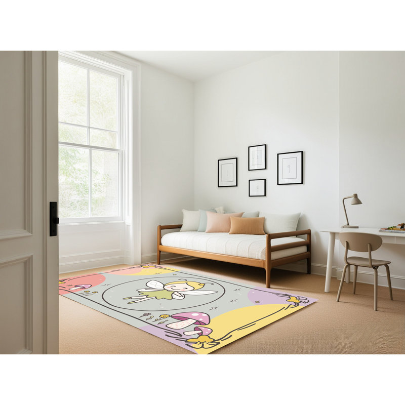 Tapis fantaisie East Urban Home, Rectangle 7 pi x 9 pi