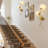 Gold 2-Light Floral Wall Sconce With Frosted Glass Shades