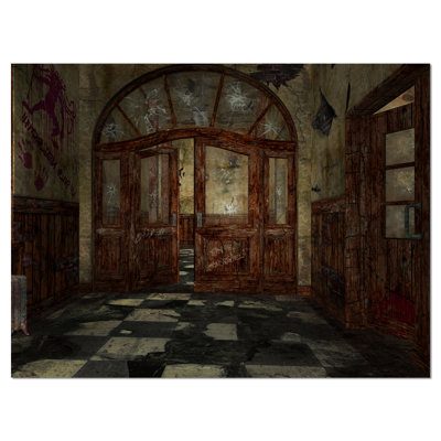 Abandonné intérieur, impression sur toile tendue