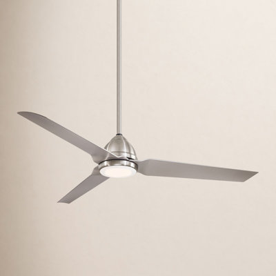54" Java 3-Blade Outdoor LED Propeller Ceiling Fan with Remote Control and Light Kit Included