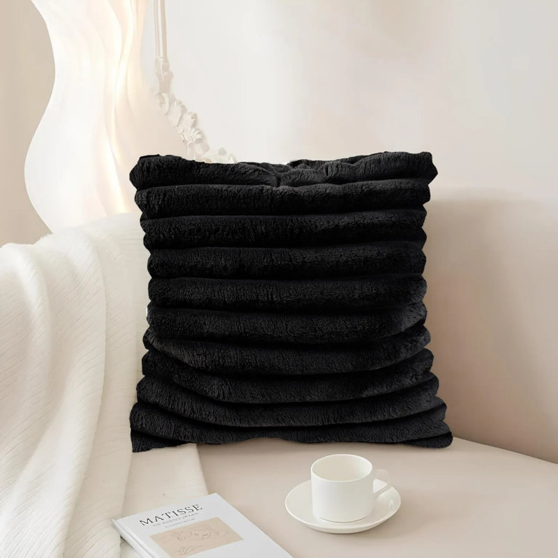 Pillow Shar Pei , Black, Square 20", Polyester