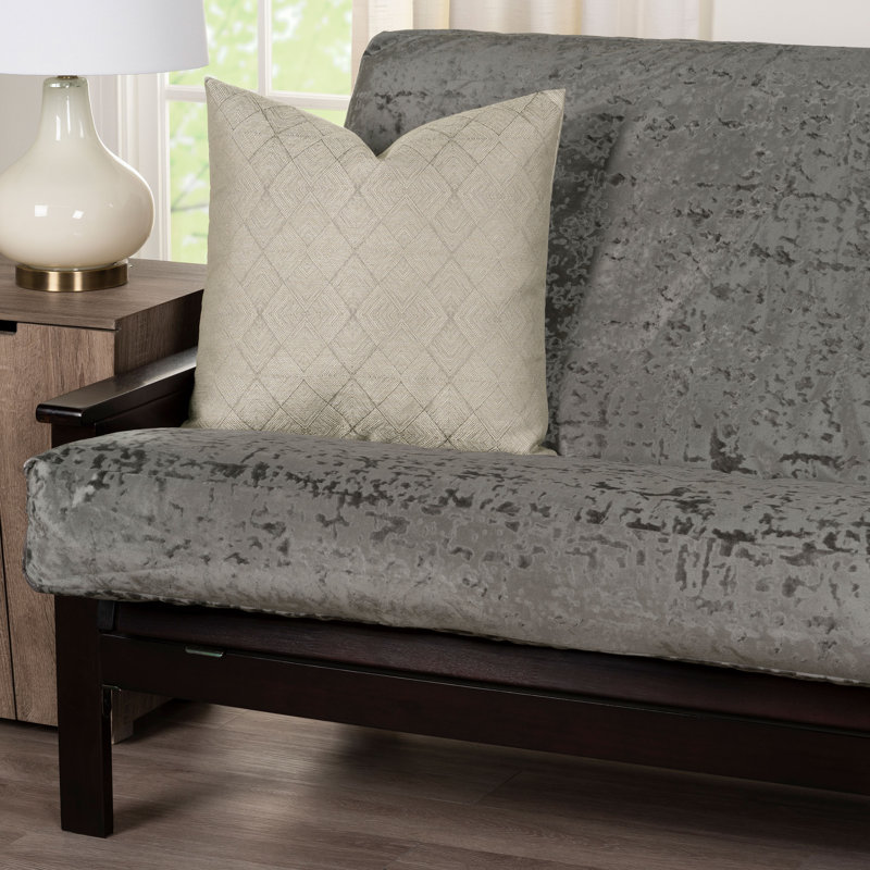 Housse pour futon en velours High Society, Velvet argent