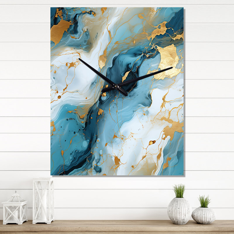 Artistique Elegance Marble Grace - Horloges murales glamour, Très petit