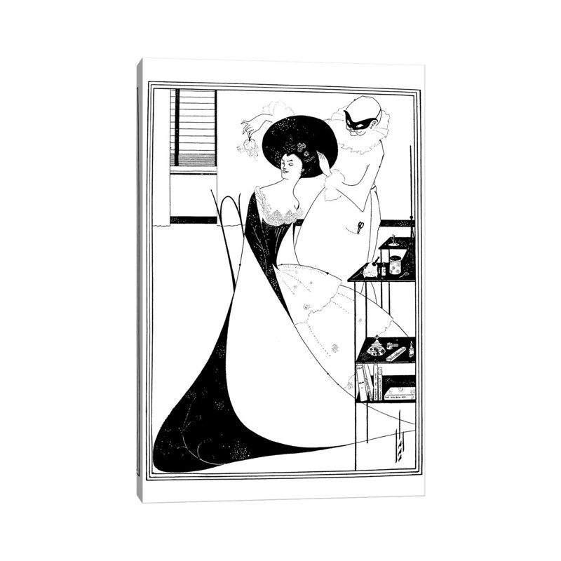 Beardsley: Salome by Aubrey Vincent Beardsley - Wrapped Canvas Print, 20.32 cm H x 30.48 cm W