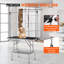 Table de toilettage pliable en acier H 66,2 po x l 36 po x P 24 po-101829155-101829154