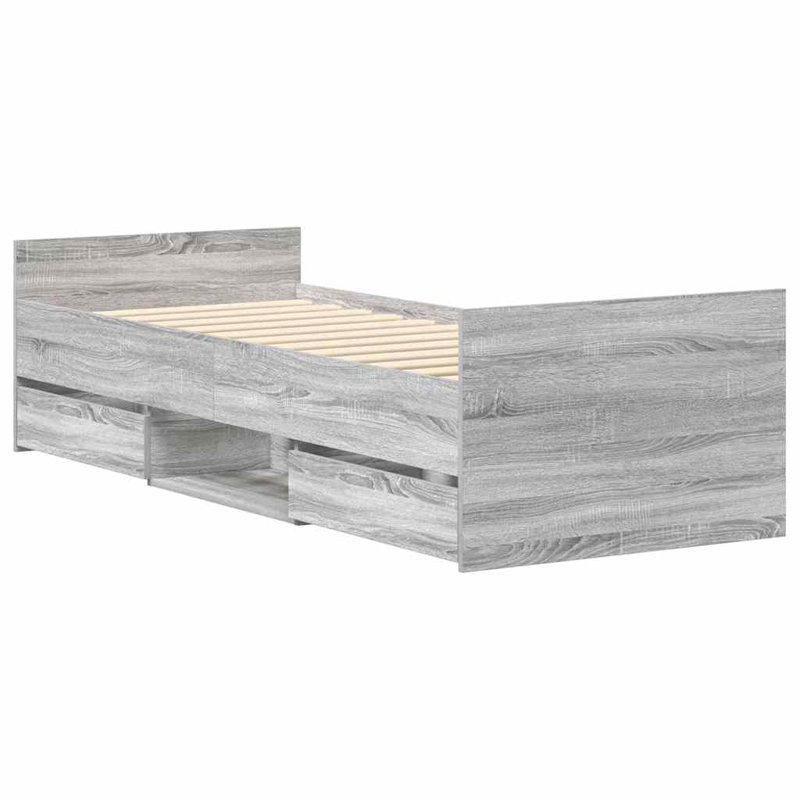 Addylen Storage Bed, Grey Sonoma, Single (3')