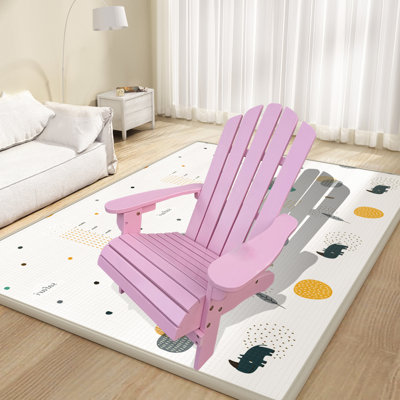 Chaise rose en bois massif pour - Patio polyvalent, porche, terrasse, jardin, bord de piscine, confortable, style facile à assembler, confortable intérieur et extérieur, emplacements, assemblage