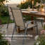 Chaises de patio empilables toutes saisons, tissu en textilène durable avec accoudoirs, structure en métal robuste, chaises de salle à manger d'extérieur à séchage rapide ergonomiques pour la cour et la piscine (brun, 8 pièces)-126637974-126637972