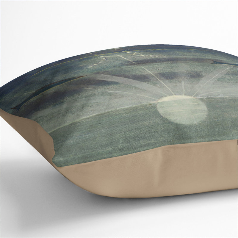 Square Throw Cushion, 40cm H x 40cm W x 15cm D, Stone