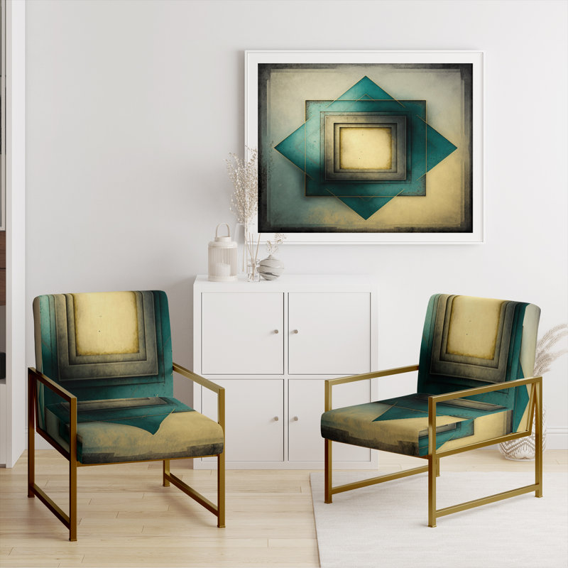 Fauteuil d'appoint beige Perfect Perfect Perfectfect, Doré