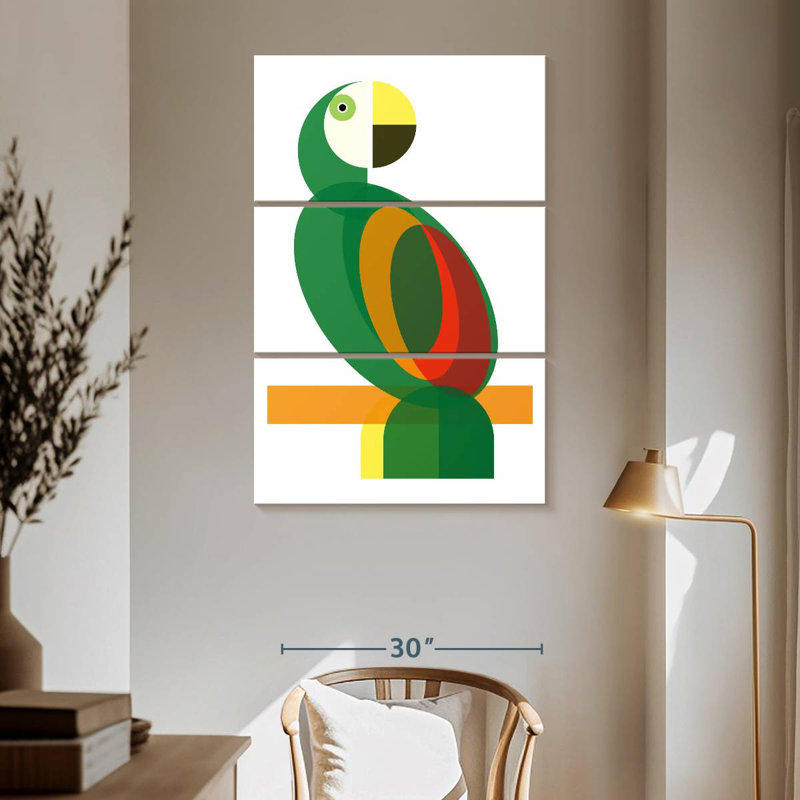 Ashelle Geometric Parrot, 65" H x 42" W