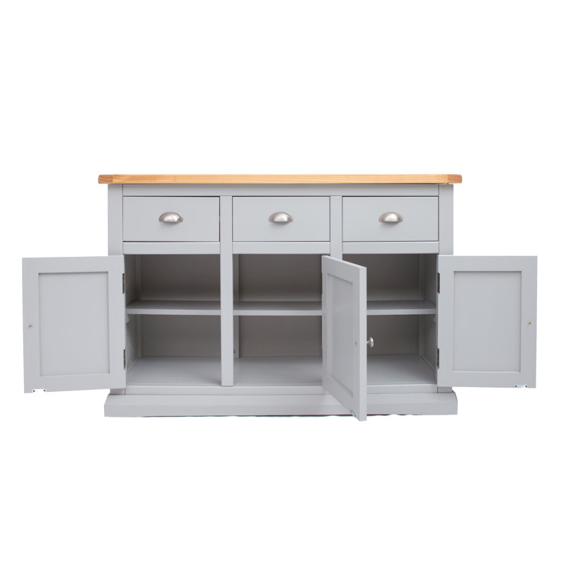 Valle 120cm Sideboard, Grey/Silver