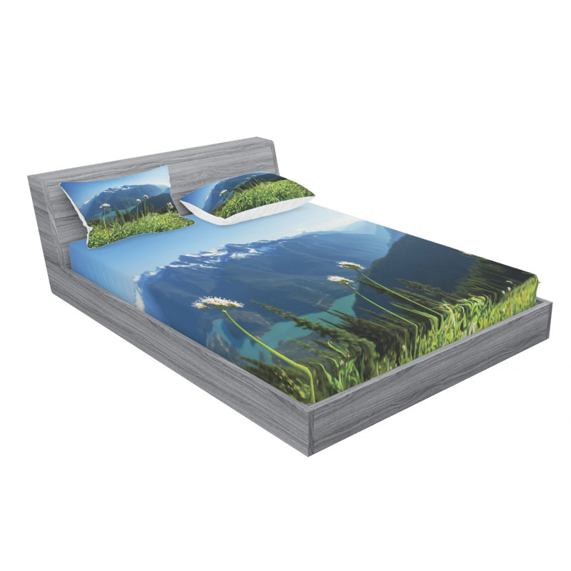 Microfiber Sheet Set, Queen Sheet Set with Fitted Sheet