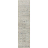 Hand Knotted Wool Oriental Area Rug in Light Gray/Ivory/Green/Light Blue