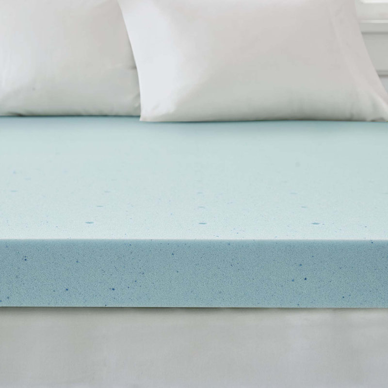 Hypoallergenic 3-Inch Cooling Gel Memory Foam Mattress Topper With Removable And Washable Cooling Cover, Queen