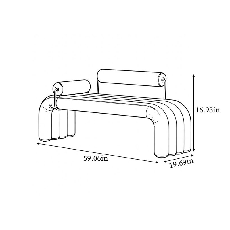 Banc rembourré Modern