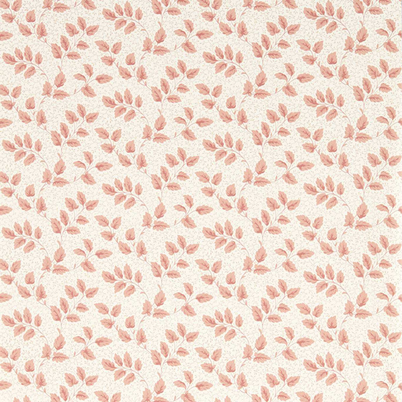 Tomato Leaf Wallpaper Double Roll, Pink Clay