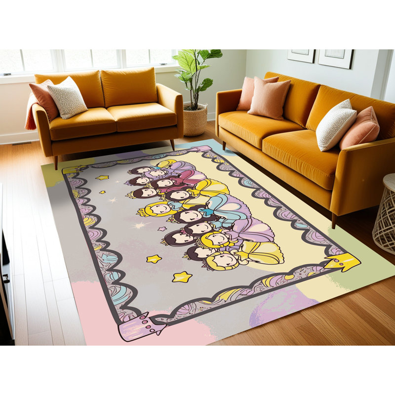 Tapis fantaisie East Urban Home, Rectangulaire 2 pi x 3 pi