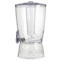 Acopa 2 Gallon Country Glass Beverage Dispenser with Chalkboard