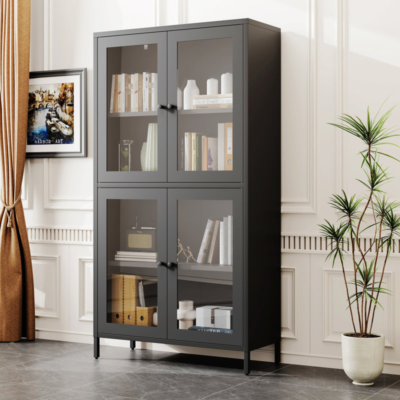 Leclair 59" Dining Cabinet With Glass Doors