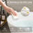 59" x 31" Freestanding Soaking Solid Surface Bathtub Stone Resin Bath Tub with Overflow and Pop-up Drain, Matte White-100845379
